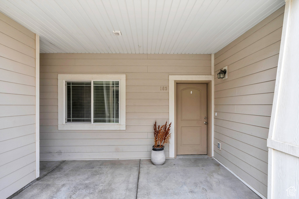 View of entrance to property
