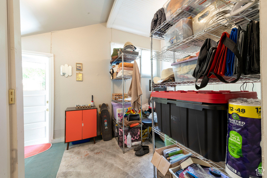 View of storage area