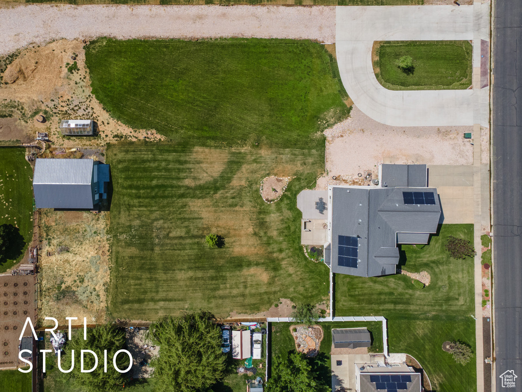 Aerial view of property and surrounding area