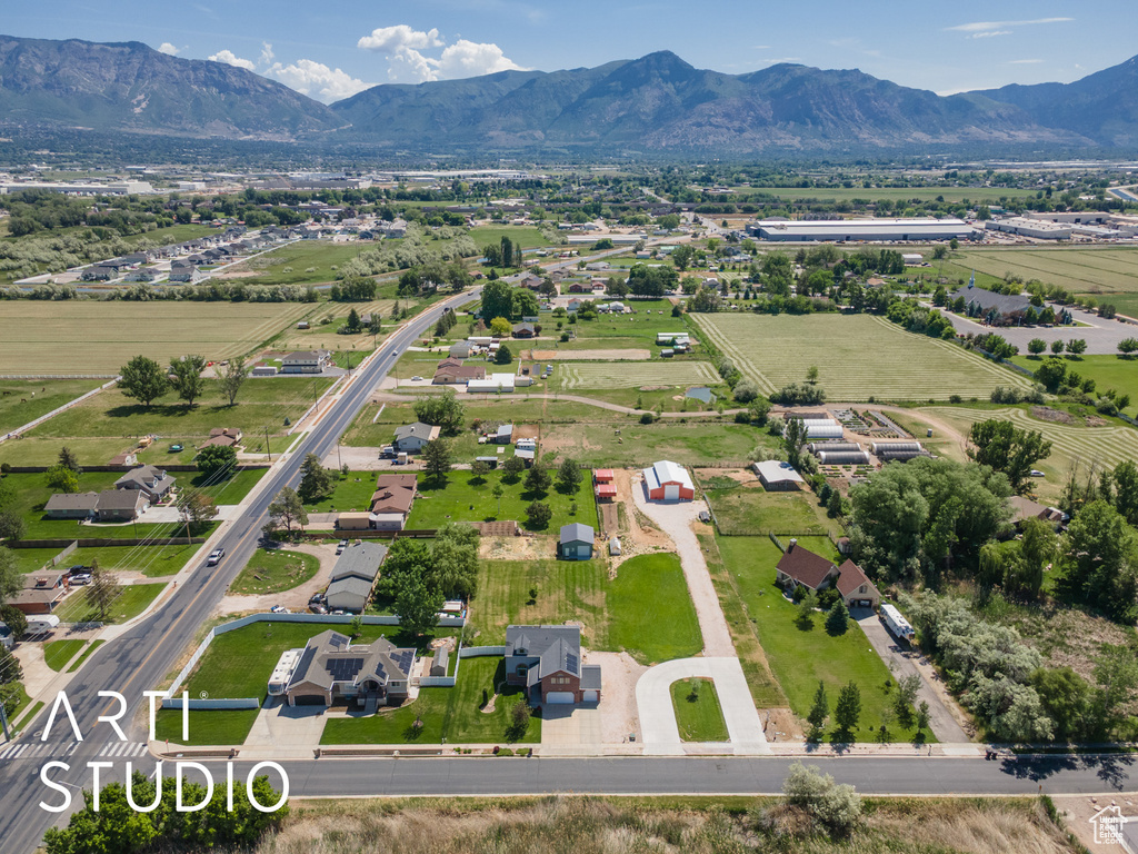 Drone / aerial view of mountains