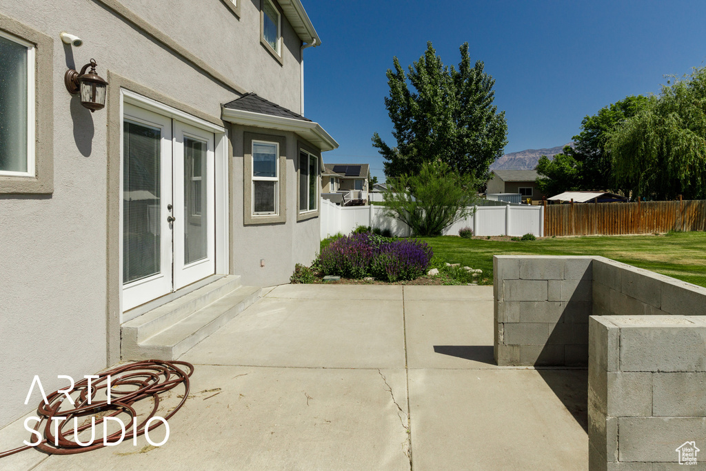 View of patio / terrace with french doors