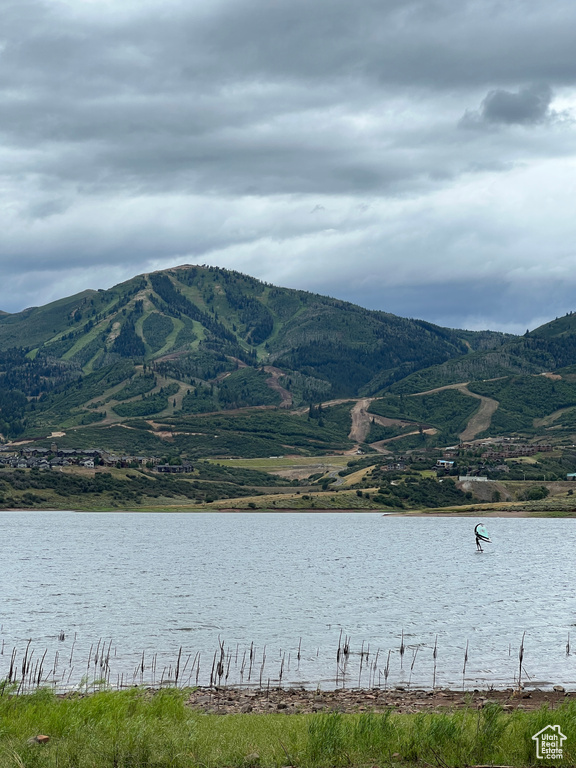 Water view with a mountain backdrop