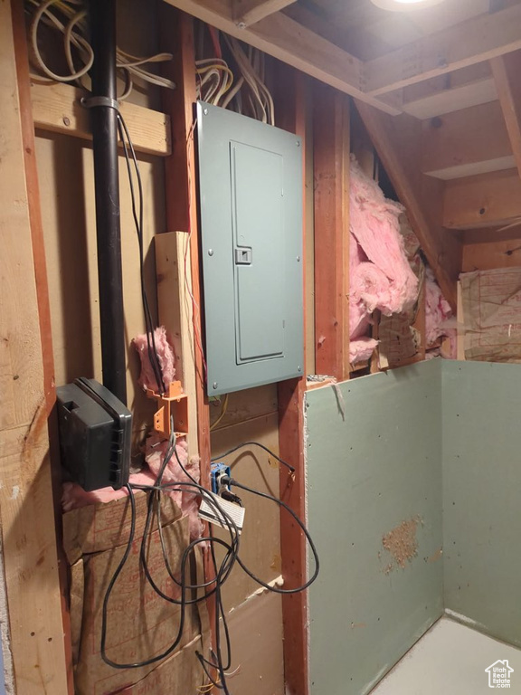 Utility room featuring electric panel