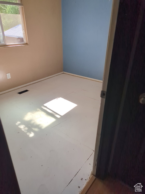 Empty room with baseboards