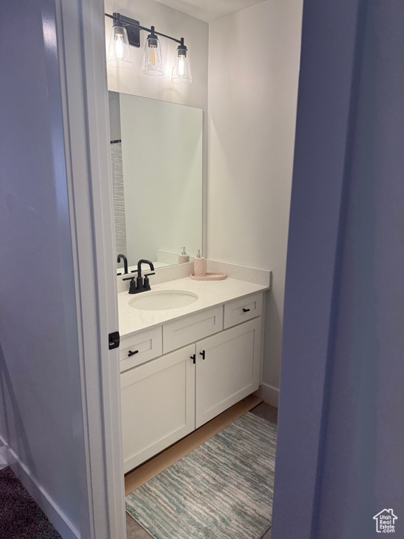 Bathroom featuring vanity