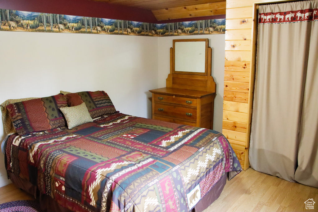 Bedroom featuring light wood-style floors