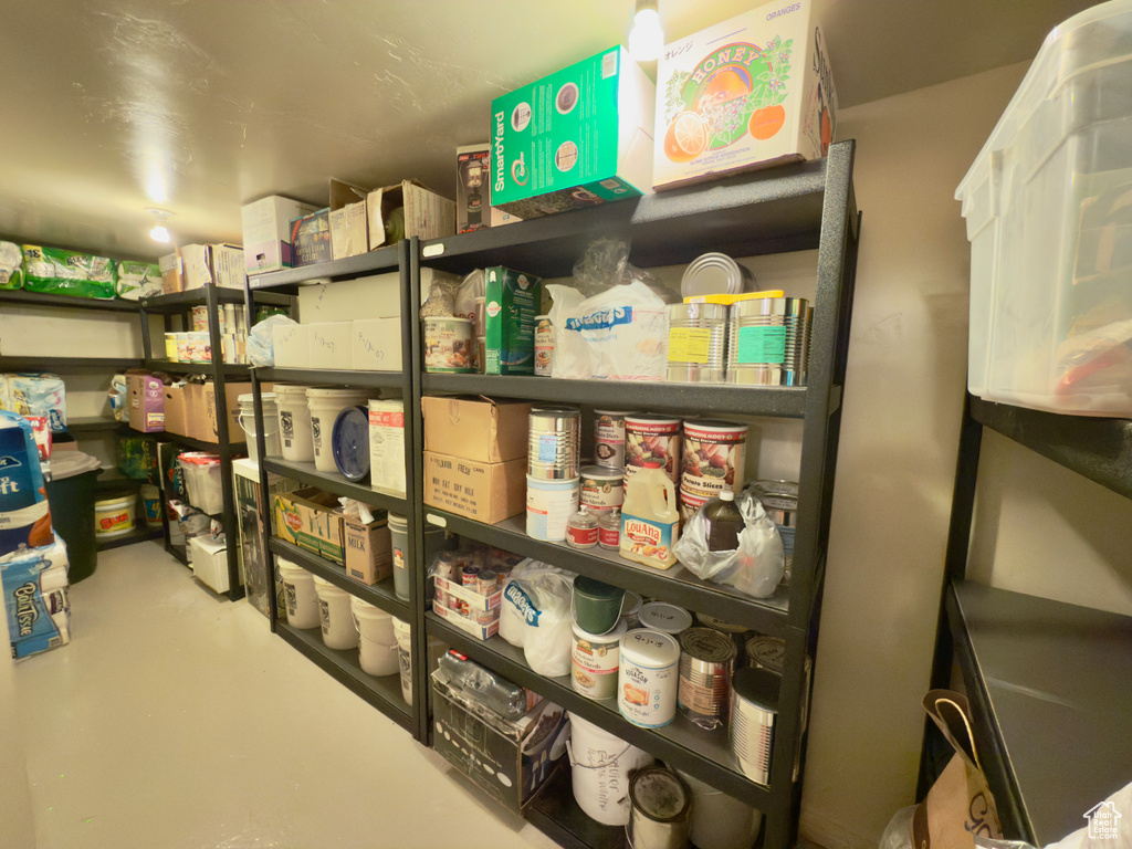 View of storage area