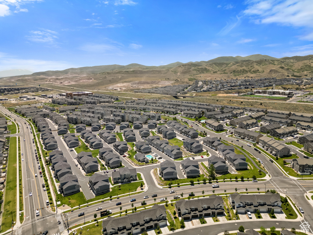 View of property location with nearby suburban area and a mountain backdrop