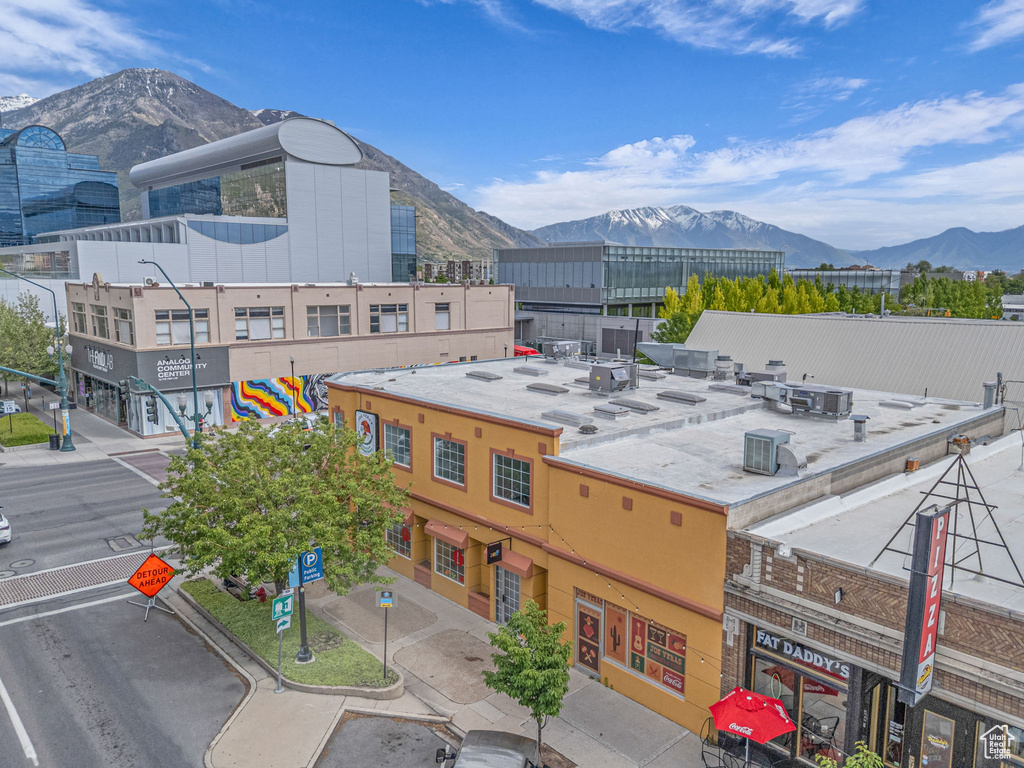 View of property featuring a mountain view