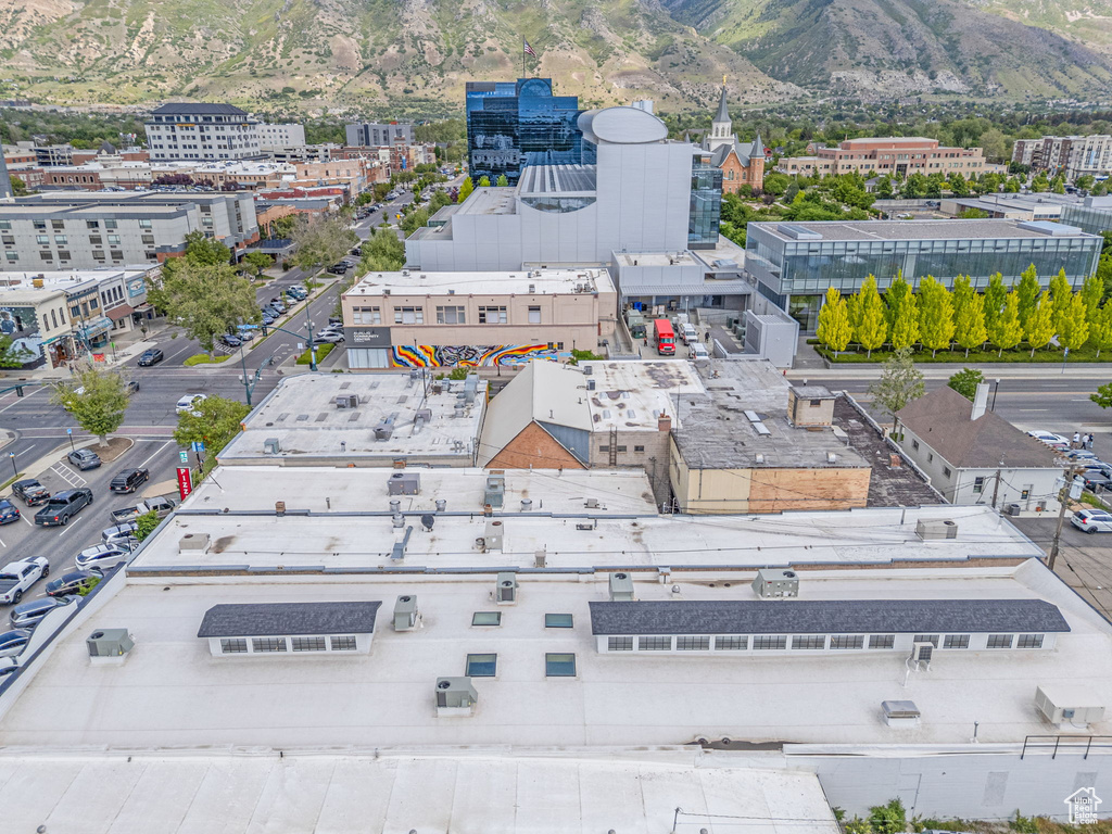 Drone / aerial view of mountains