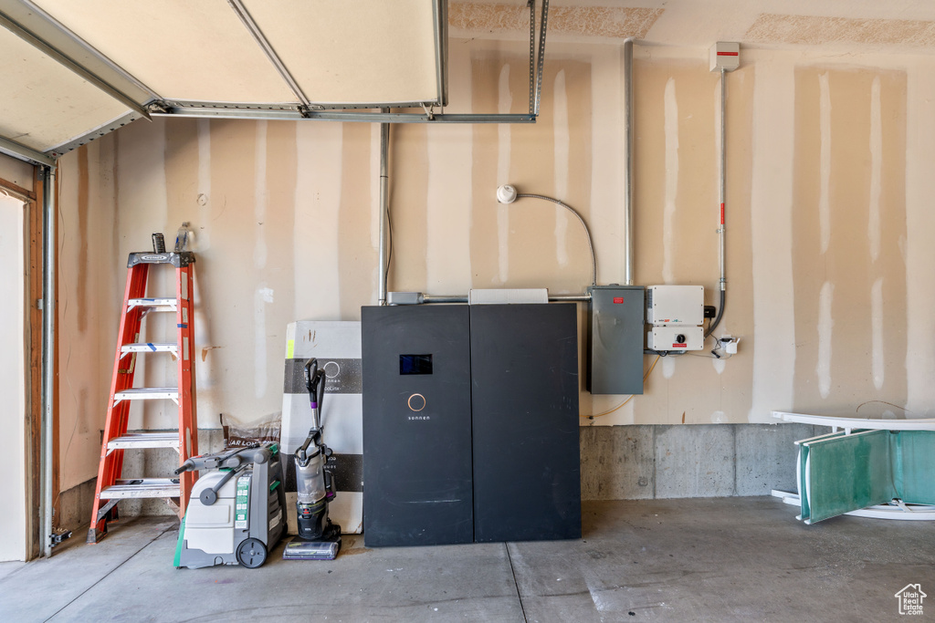 Utilities with a garage