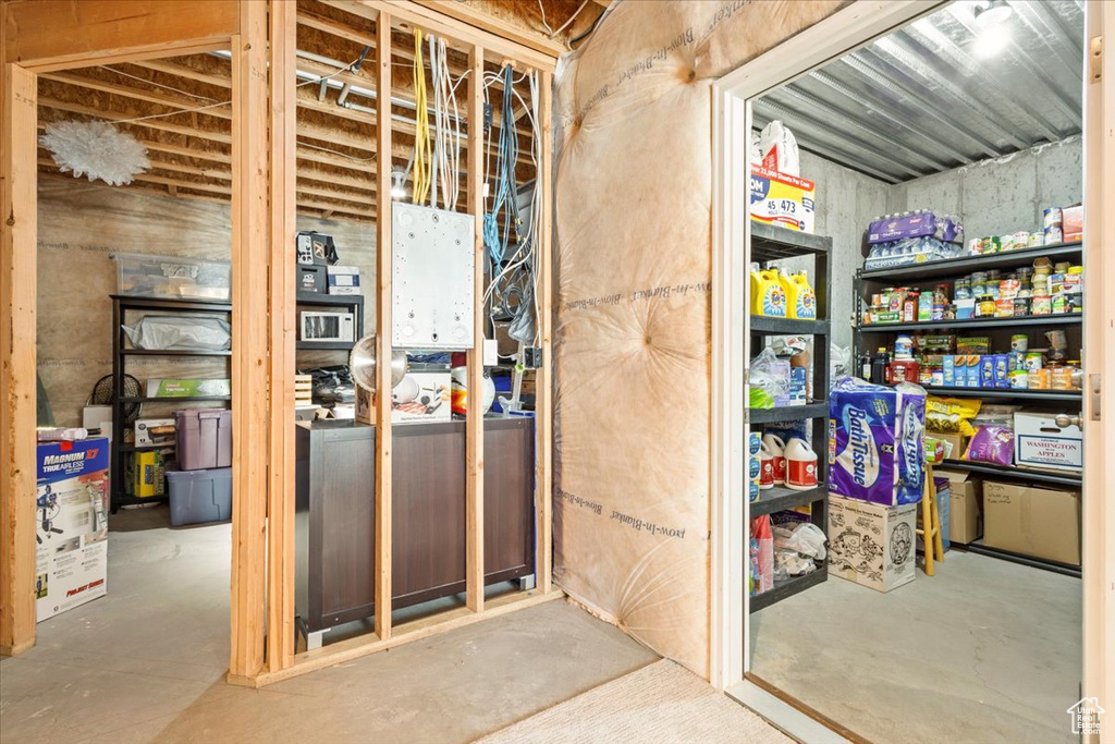 View of basement
