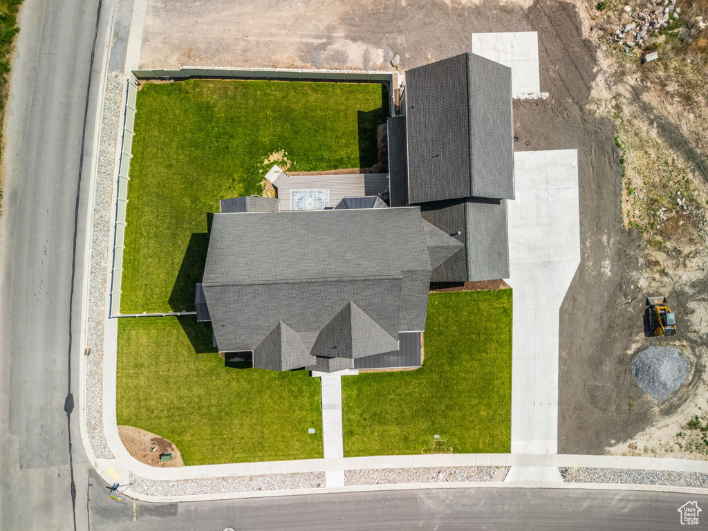 View from above of property
