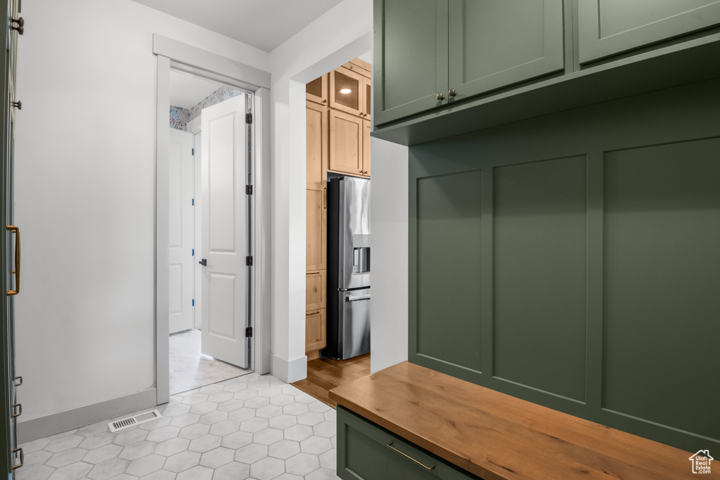 Mudroom featuring baseboards