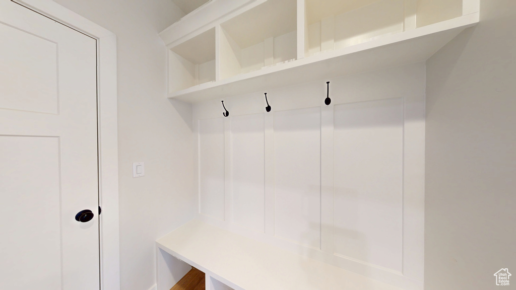 Mudroom with baseboards