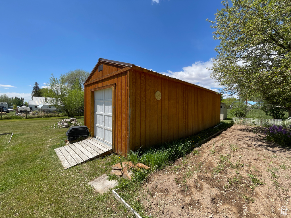 View of outbuilding