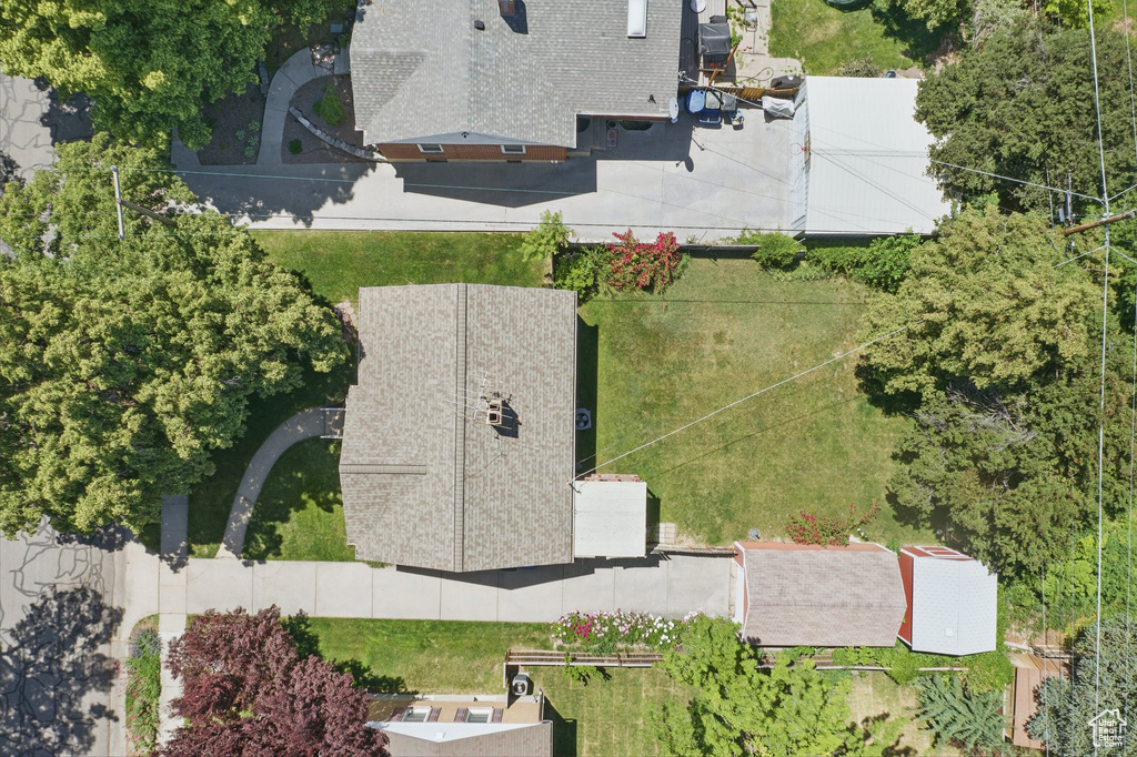 View from above of property