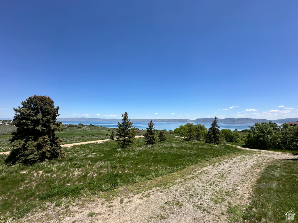 View of road with a water view