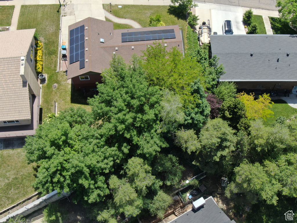 View from above of property