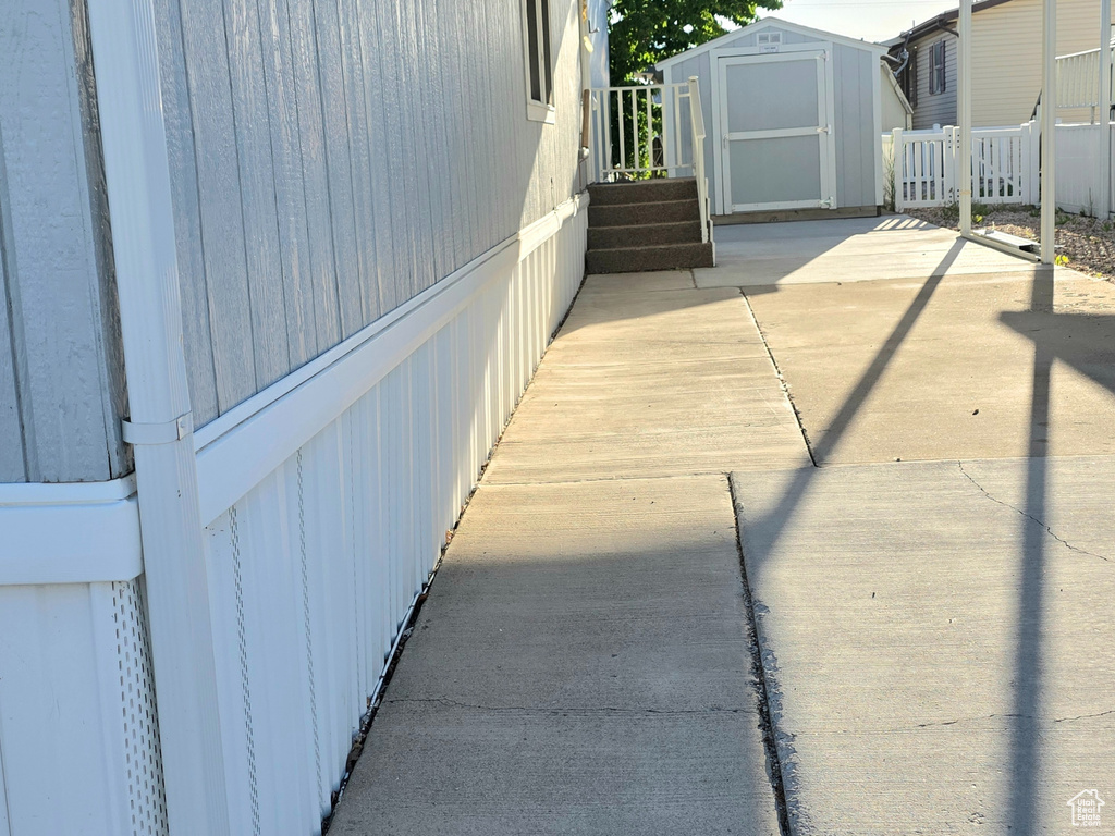 View of patio / terrace with an attached carport