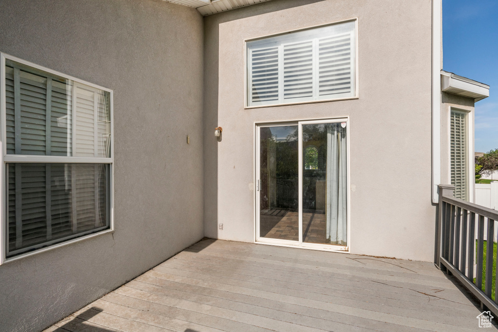 View of patio / terrace featuring a deck