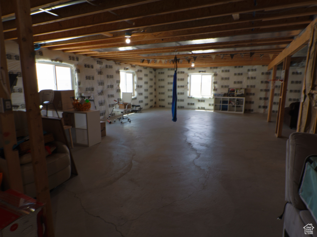 Below grade area with healthy amount of natural light