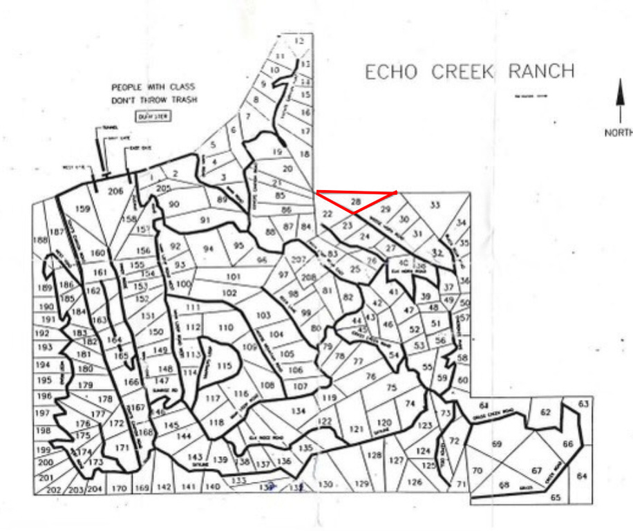Map of parcels
