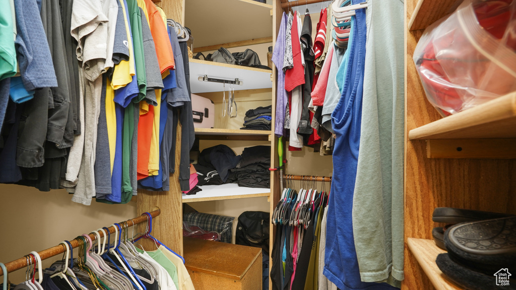 View of spacious closet