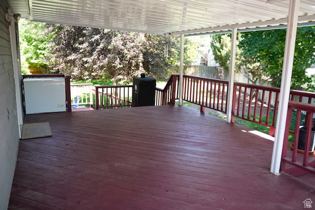 View of deck