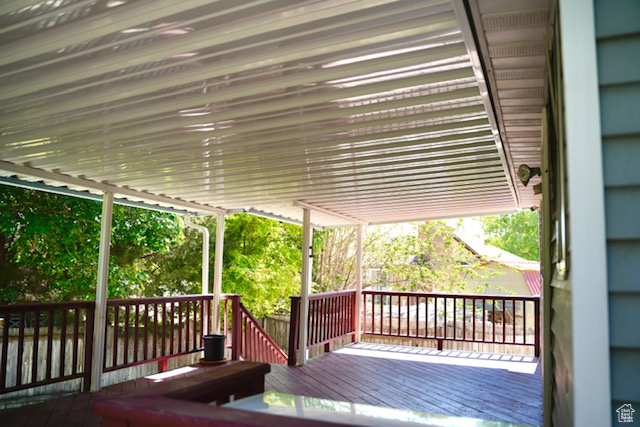 View of deck