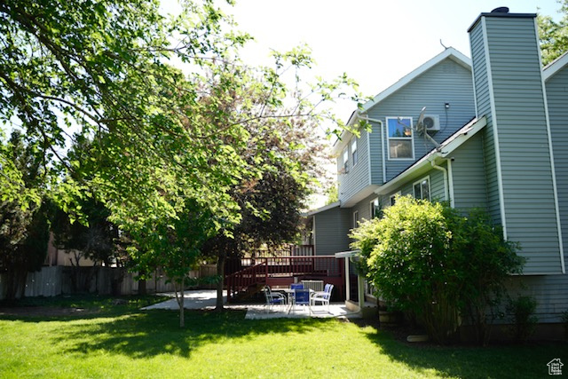 View of yard featuring a patio