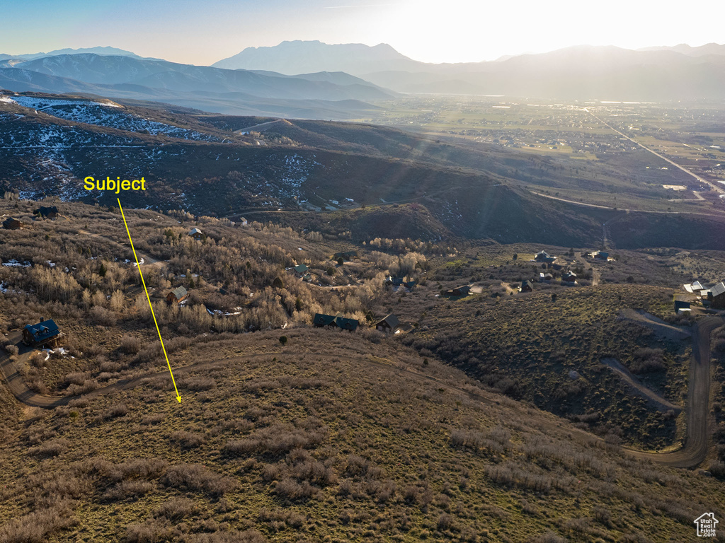 View of mountain background