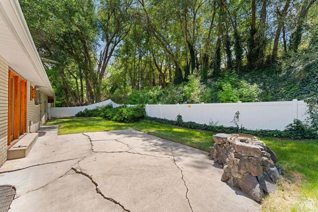View of patio