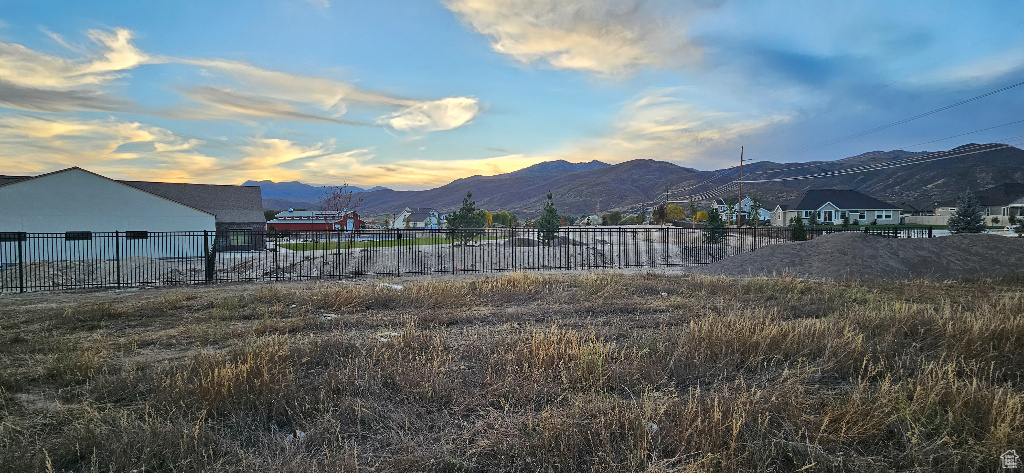View of mountain background