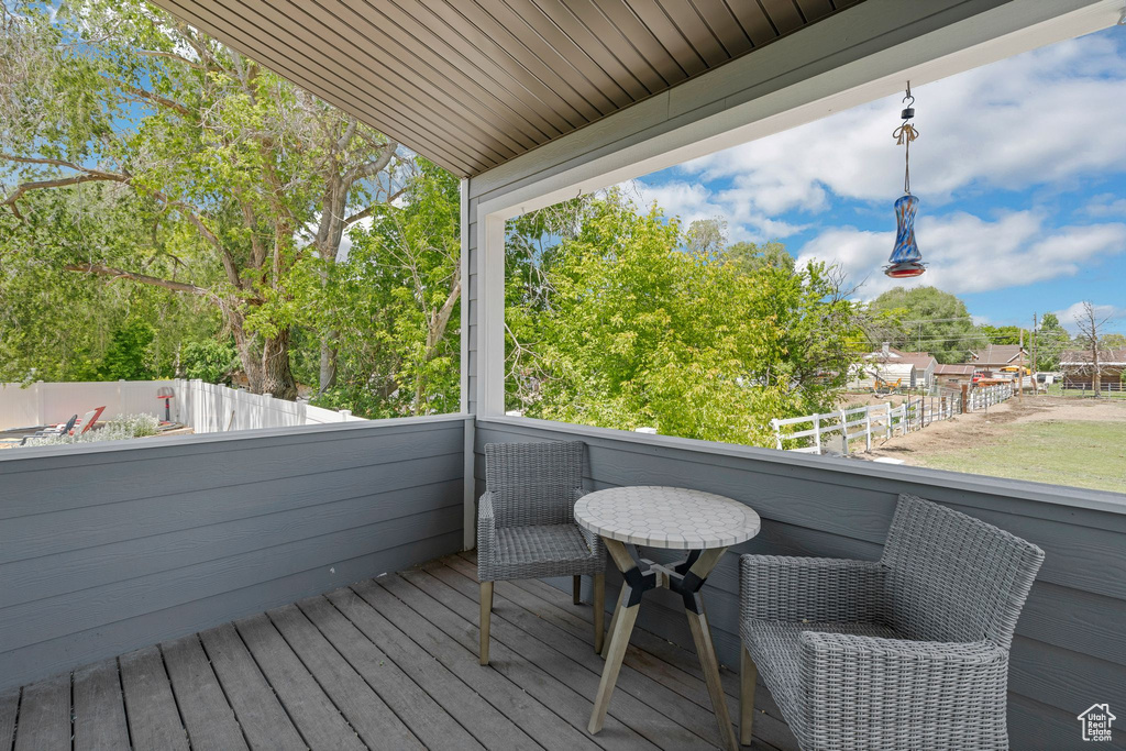 View of deck