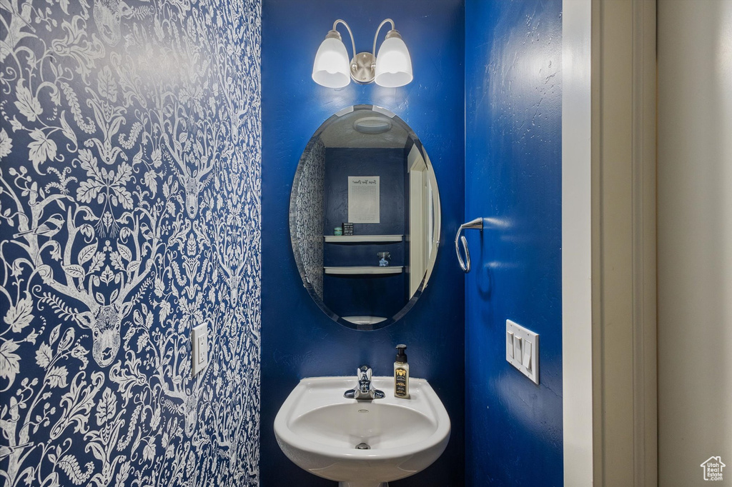 Bathroom featuring a sink