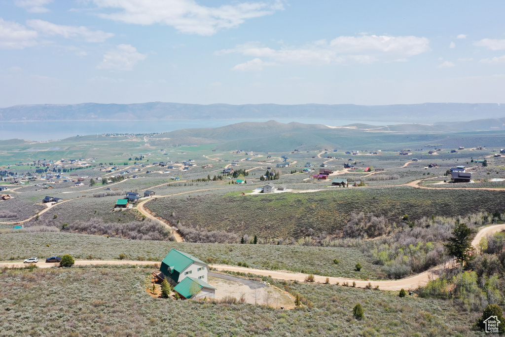 View of mountain background with rural landscape