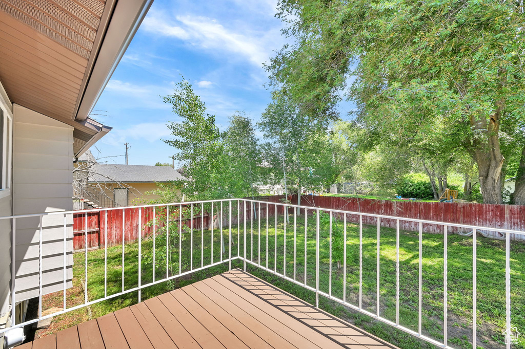 View of deck