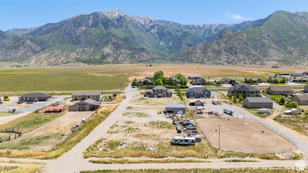 Mountain view featuring rural landscape
