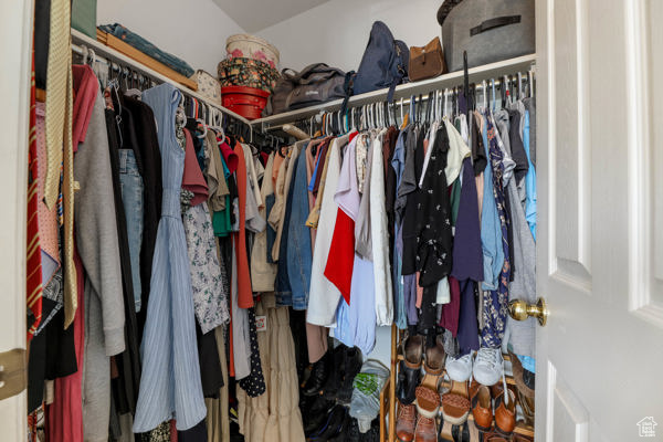 View of spacious closet