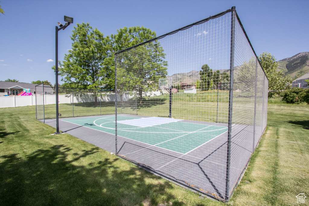 View of sport court with community basketball court