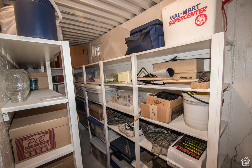 View of storage area