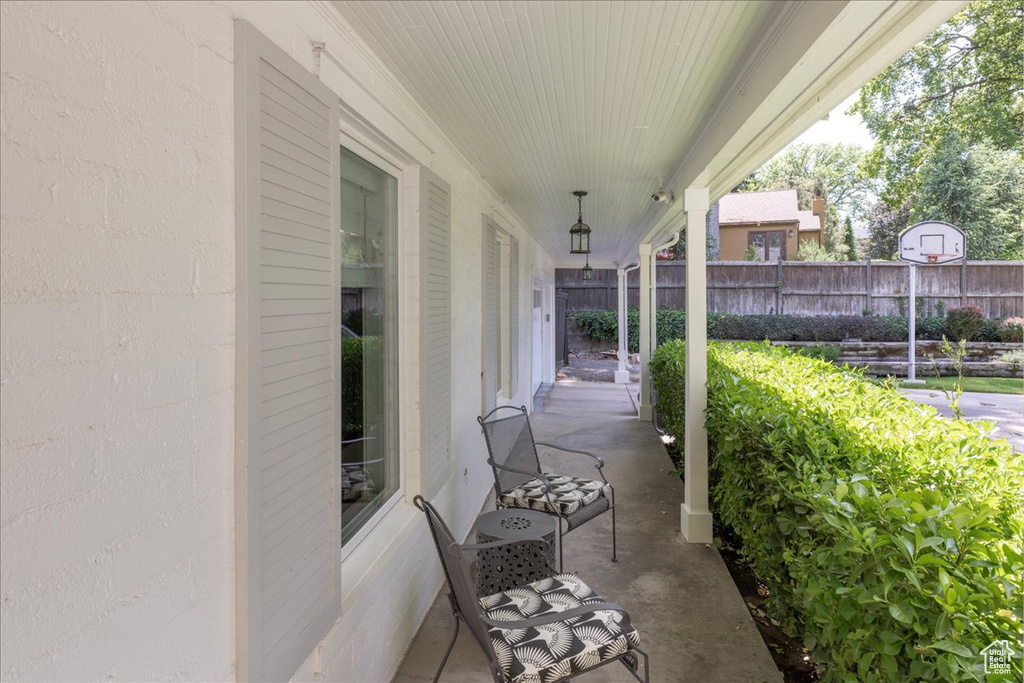 View of patio