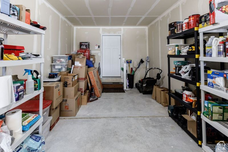 View of storage room