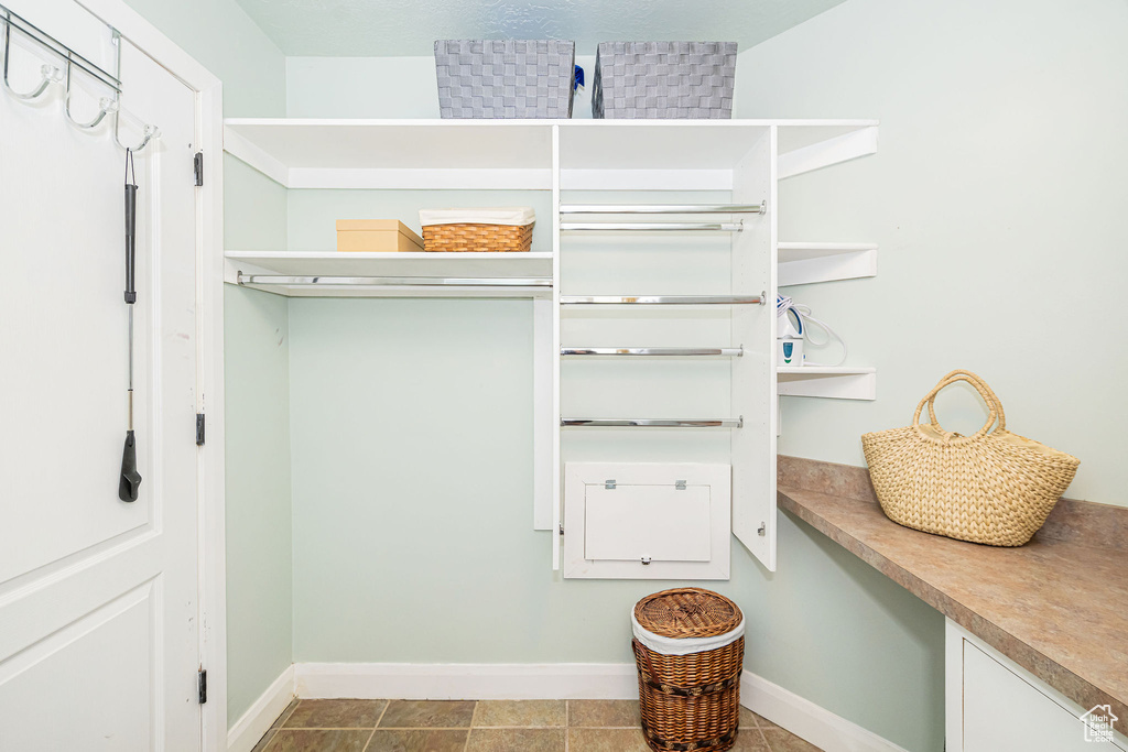 View of spacious closet