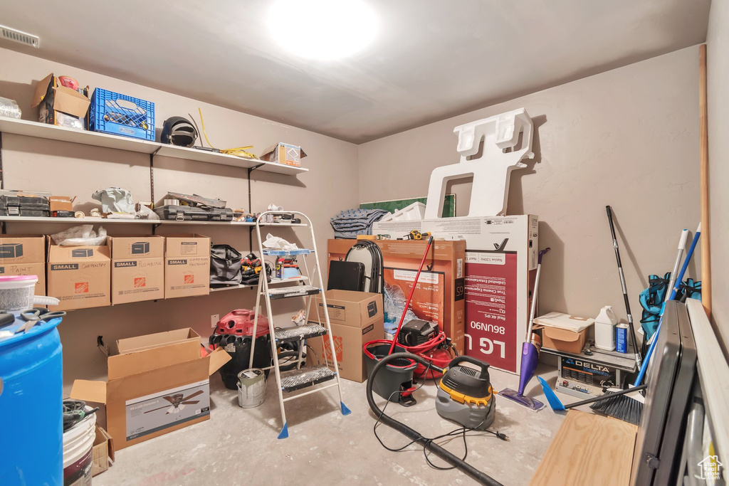 View of storage room