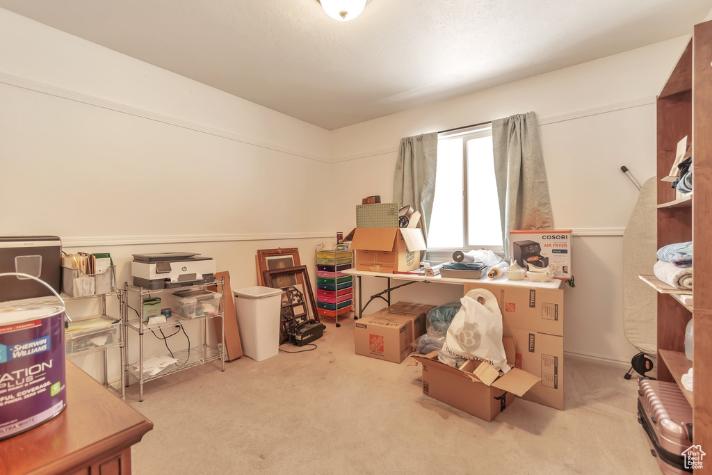 Misc room with carpet
