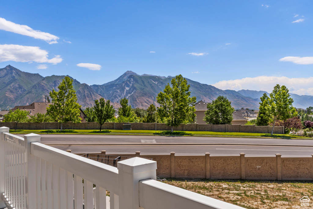 View of mountain backdrop