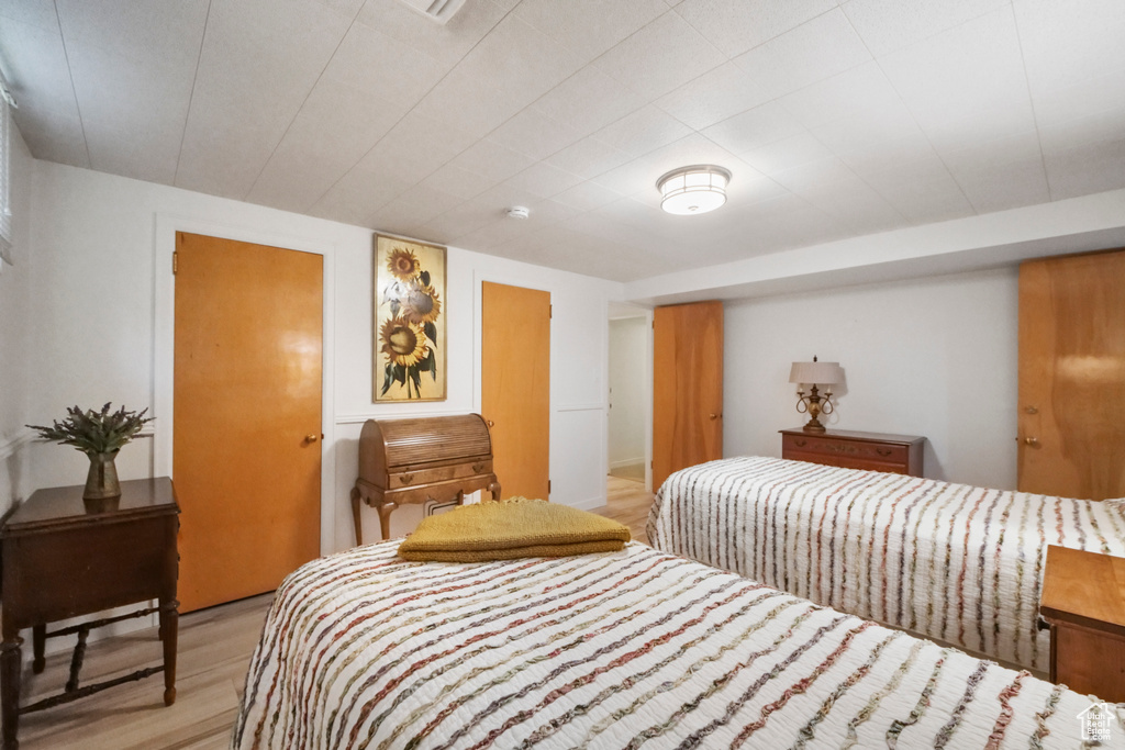 Bedroom featuring light wood-style floors