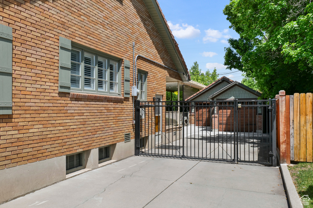 View of gate